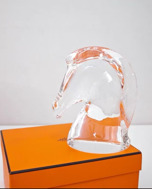 Hermes crystal paperweight-1